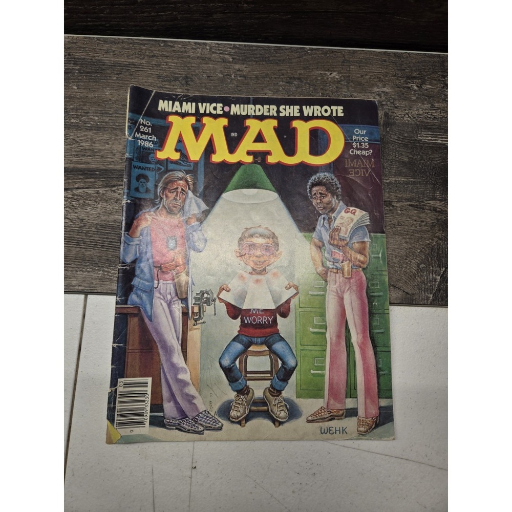 1986 MAD Magazine #261 FN+ 6.5‎ Miami Vice Parody / Fisherman Collection